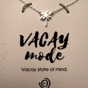 Love This Life Palm Tree (Vacay Mode) Sterling Silver Necklace